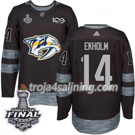 Nashville Predators tröja Mattias Ekholm 14 1917-2017 100th Anniversary Adidas Svart 2017 Stanley Cup Final Authentic - NHL Tröjor Herr Nashville Predators tröja Mattias Ekholm 14 1917-2017 100th Anniversary Adidas Svart 2017 Stanley Cup Final Authentic - NHL Tröjor Herr